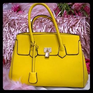 Bright Yellow Handbag